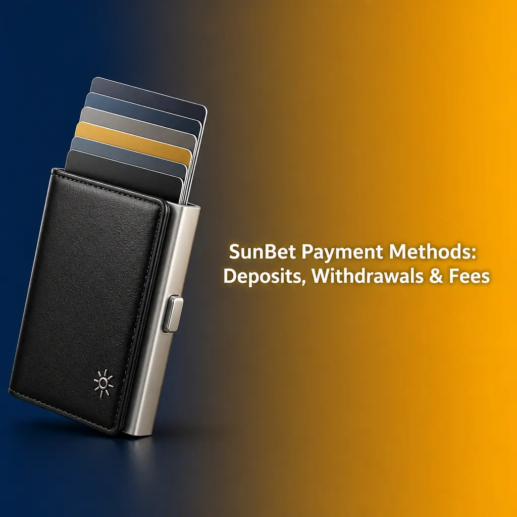 SunBet payment methods table showing deposit and withdrawal limits, fees, and processing times for Botswana players.
