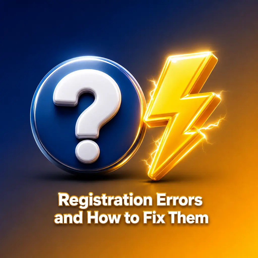 Table of common SunBet registration errors and fixes, including OTP issues, weak passwords, and age verification problems.